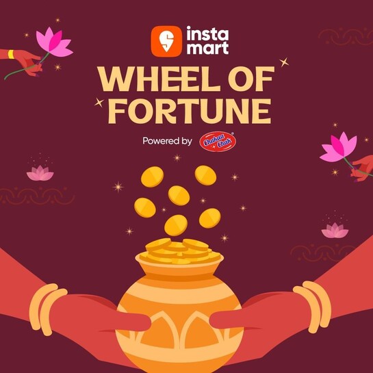 Swiggy Instamart : Wheel of fortune spin and win vouchers