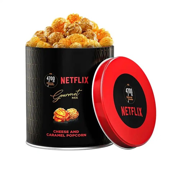 Zepto : 4700BC x Netflix Gourmet Cheese & Caramel Popcorn Tin (Small) 