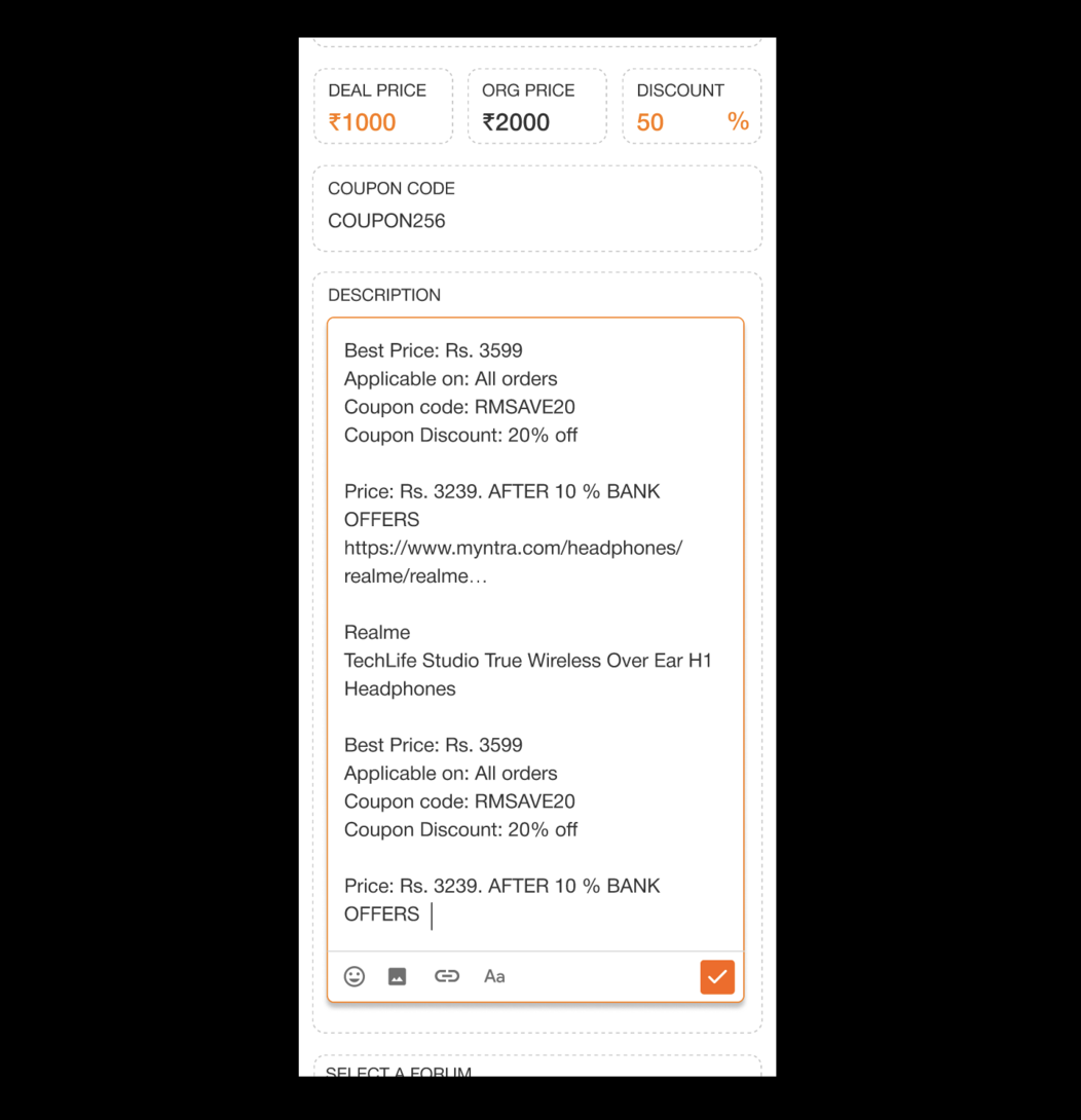 Feedback for New Deal Form | changes for posting Deals using Desidime ...