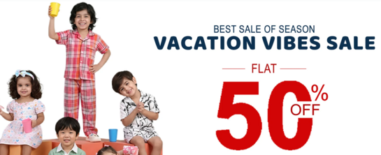 Polkatots - Vacation Vibe Sale - Flat 50% Off (500+Trending styles for kids)
