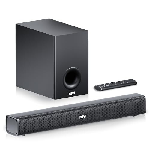 Mivi Fort Hip-Hop 1000 Soundbar | 180 Watts 2.1 Channel Sound Bar