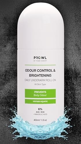 PROWL by Tiger Shroff 6% AHA BHA Mandelic Acid Underarm Roll On
