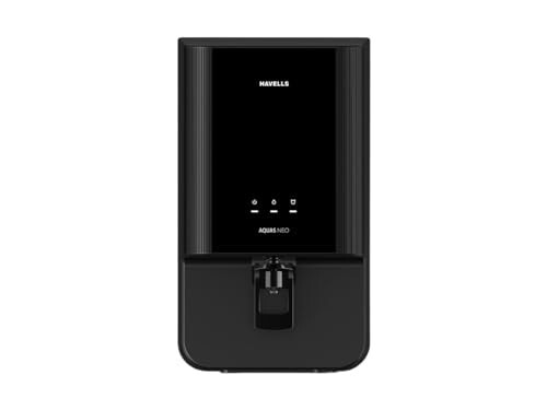 Havells Aquas Neo Water Purifier, RO + UF Purification, Vital Magnesium Enriched, 7-stages, 7L Storage, Black
