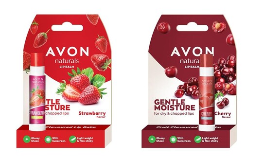 Avon Naturals Lip Balm, Strawberry and Cherry Combo 4.5 Gram Each, Avon Lip Balm