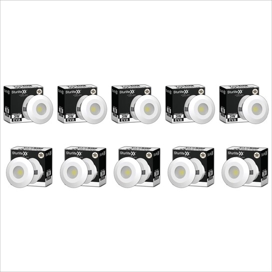 Sturlite Eva 3W LED Spotlight|  Pack of 10