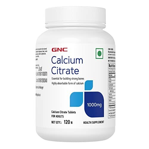 GNC Calcium Citrate 1000mg | 120 Veg Tablets 