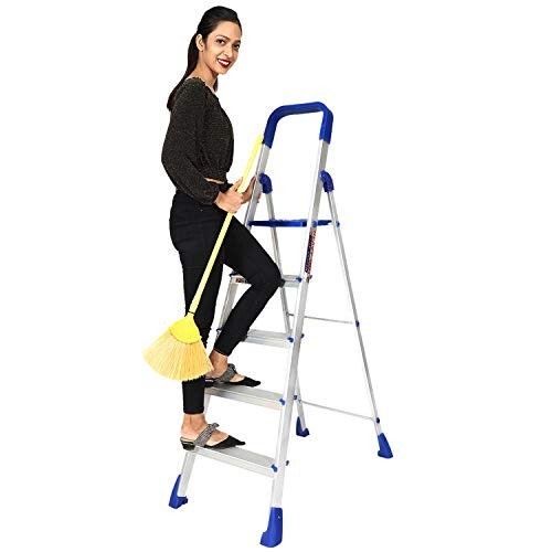 Maple 5-Step Aluminium Folding Ladder – Heavy Duty, Lightweight | 7Yr Warranty