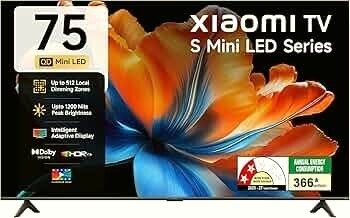 Xiaomi 189 cm (75 inches) 4K UHD Smart Quantum MagiQ S Mini LED Google TV L75MC-IN :
