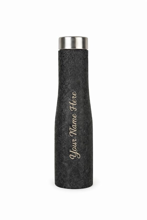 Fitness Mantra® Name Customisation 1 Litre Water Bottle | Personalised Bottle with Custom Name Engraving | BPA Free, Leakproof | Ideal for Gym, School & Gifting| Hexa|