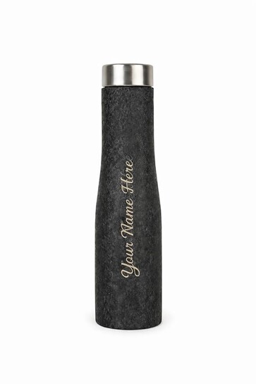 Fitness Mantra® Name Customisation 1 Litre Water Bottle | Personalised Bottle with Custom Name Engraving | BPA Free, Leakproof | Ideal for Gym, School & Gifting| Hexa|