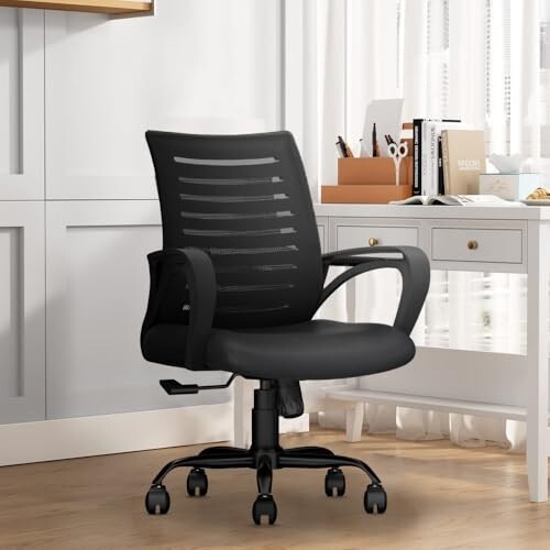 CELLBELL Desire C104 Mesh Mid Back Chair (Black)