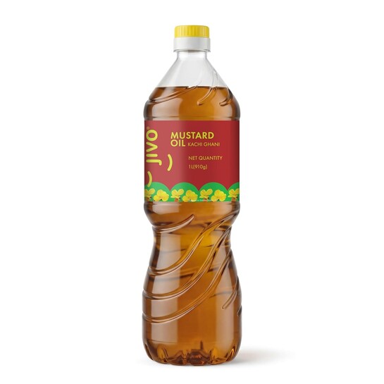 Fresh : JIVO Cold Pressed Kachi Ghani Chemical Free Mustard Daily Cooking Oil, 1 Litre
