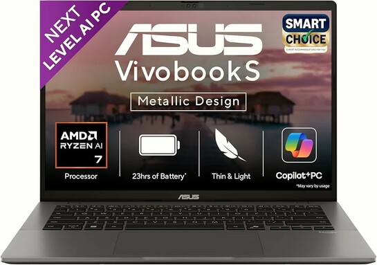 ASUS Vivobook S14,Smartchoice,AMD Ryzen AI 7 350,16GB RAM Next-Gen AI Laptop