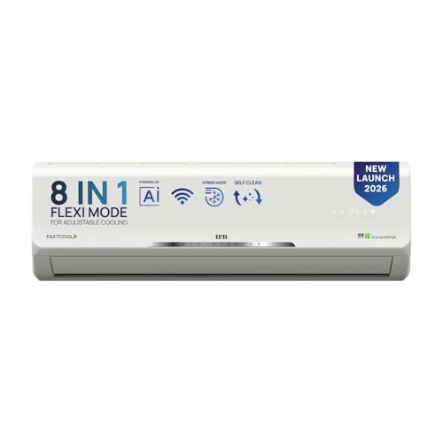 IFB 1.5 Ton 3 Star, New star rated,AI Powered Inverter Split Air Conditioner, CI183SS22SGM3