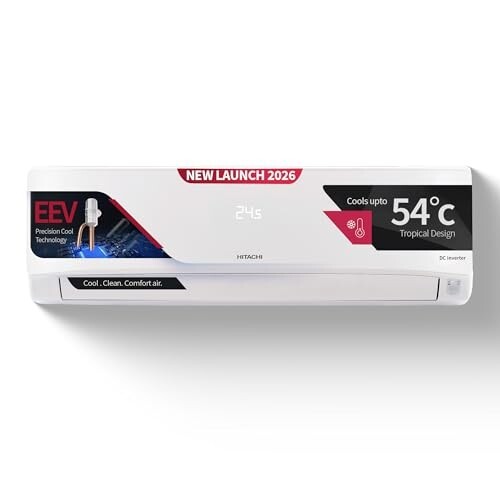 Hitachi 1.5 Ton 3 Star, New Star rated, Inverter Split AC