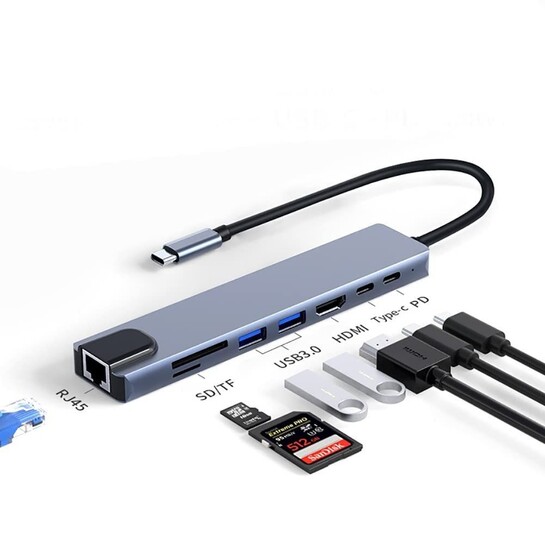 USB-C Multiport Hub Adapter for Laptop/MacBook