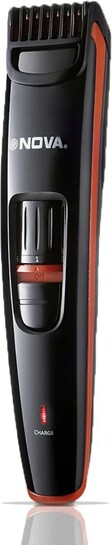NOVA 1087 Trimmer 90 min  Runtime 20 Length Settings (Red)