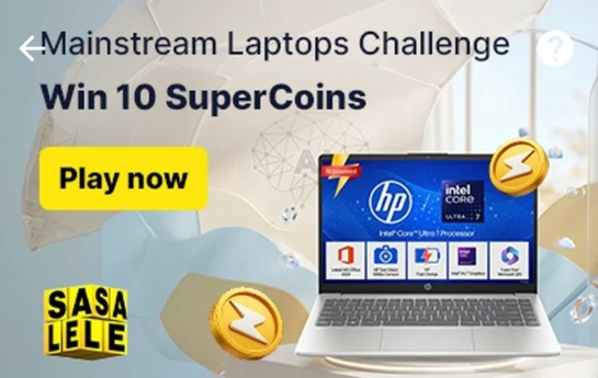 Mainstream laptop /Gaming laptop Challenges on flipkart win 20 supercoins