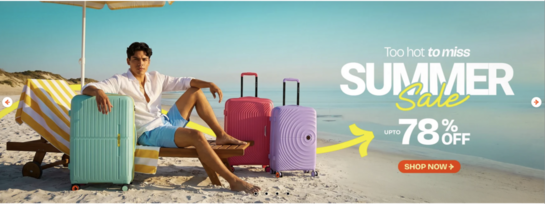 Nashermiles - BIG SUMMER SALE: Save up to 78% on all Luggage! 