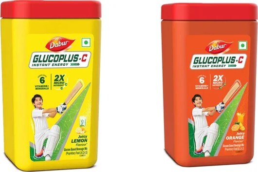 Dabur GlucoPlus-C Instant Energy Glucose (Lemon + Orange Powder) ...more