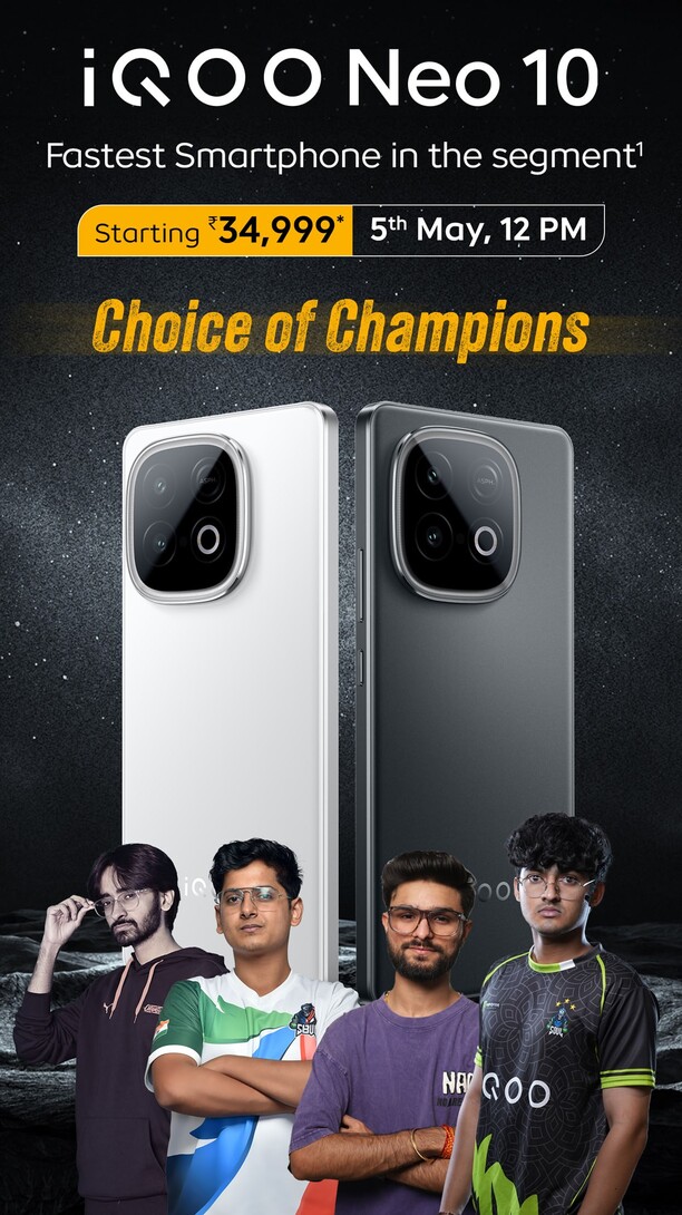 Sale live - iQOO Neo 10 (Alpine White, 8GB RAM, 256GB Storage)