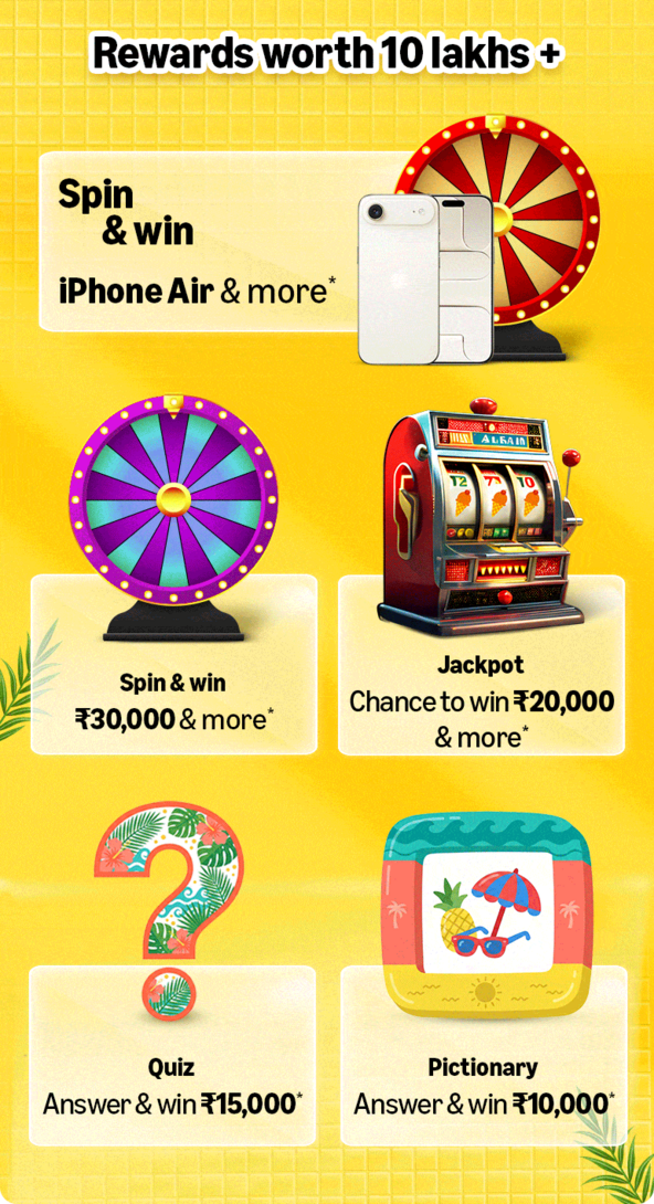 Amazon great summer sale spin and win rs 10-20/rewards 