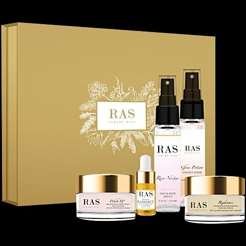 Ras Luxury Oils 5-Step Skin Brightening Mini Set, 5 pcs