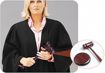 Kellegour Black Gavel and Block Set, 2-Piece, Traditional Wooden Gavel