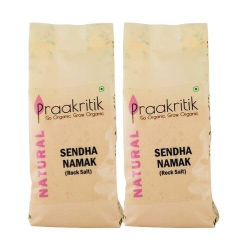Praakritik Natural Rock Salt 2Kg (4x500g)