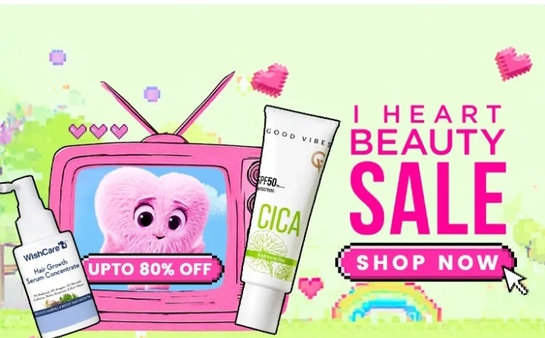 Flat Upto 80% OFF + Buy 1 Get 1 FREE on Popular Brands @ Purplle