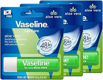 Vaseline Lip Care Cocoa Butter Lip Balm Stick 4.8g (Pack of 3)