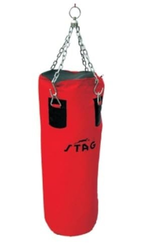 Stag Boxing Punching Bag, 60cm (Black/Red)
