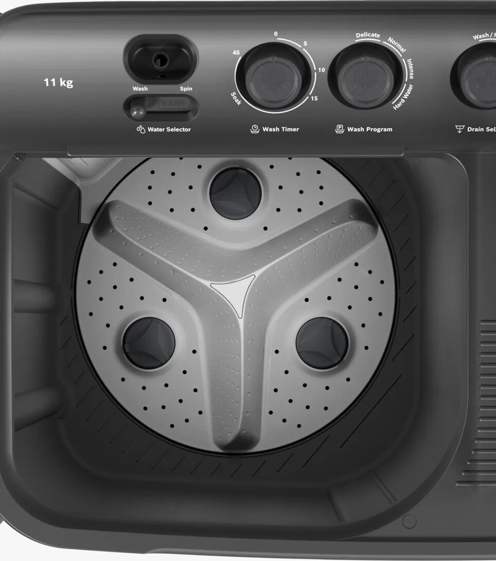 Bosch 11 KG Semi automatic washing machine.