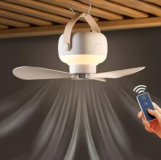 FORA RETAIL Portable Fan with LED Light 