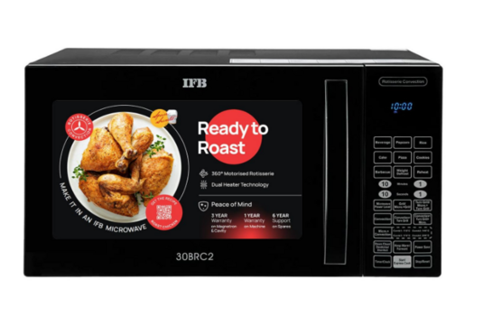 IFB 30L Convection Microwave Oven with 101 Standard Cook Menus 