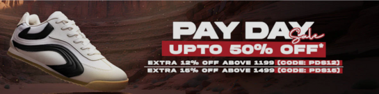 Campus - Pay Day Sale - Up To 50% Off + Up To 15% Off Above Rs. 1499
