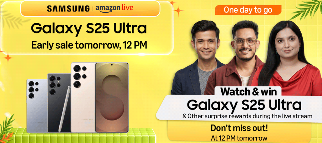 Amazon Great Summer Sale Samsung S25 Ultra Deal to go Live Tomorrow on 5th May, 12:00 PM) Watch & Win
