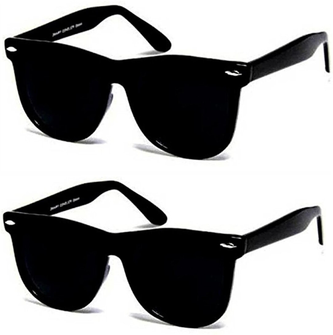 Dervin UV Protection Wayfarer Sunglasses (Free Size) (For Men & Women, Black)