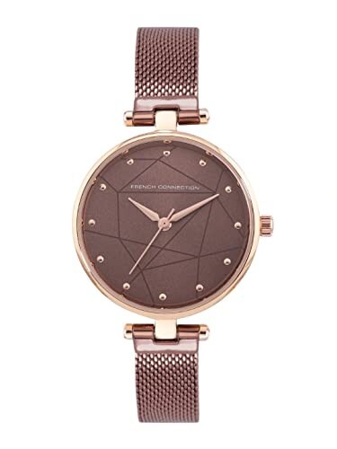 French Connection Women's Analog Watch Brown Strap-FCN00028D