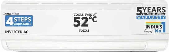 Voltas 2025 Model 1.5 Ton 5 Star Split Inverter 4-IN-1 Adjustable Mode | Energy Efficient  (185V CAS(4503690), White)