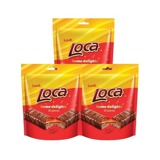 LuvIt. Loca Home Delight Choco Caramel Bar with Nougat