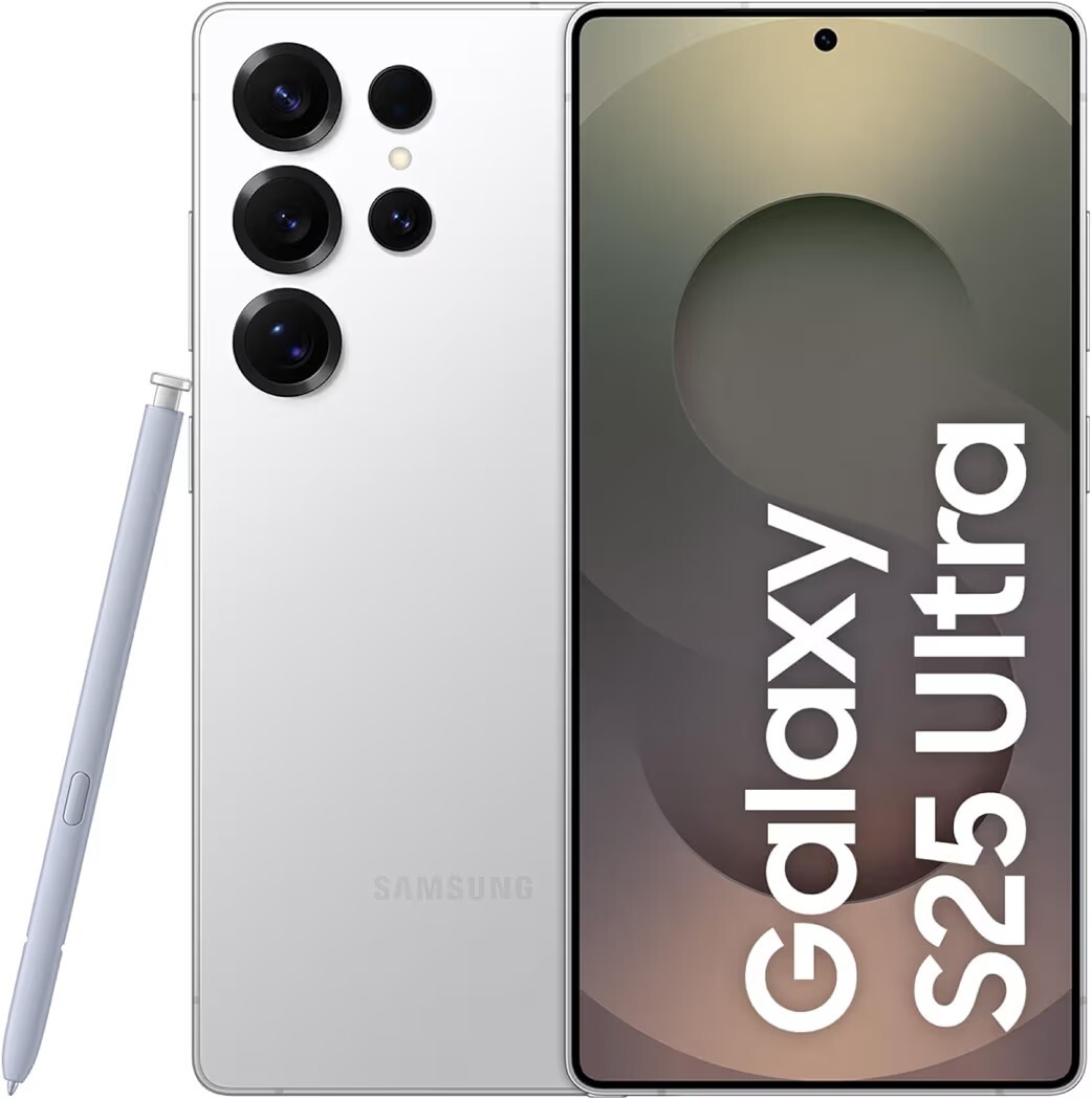 Samsung Galaxy S25 Ultra 5G AI Smartphone (Titanium Whitesilver, 12GB RAM, 256GB Storage)