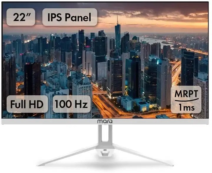 MarQ by Flipkart 55.88 cm (22 inch) Full HD LED Backlit IPS Panel Monitor (22FHDMEQNNXO) 