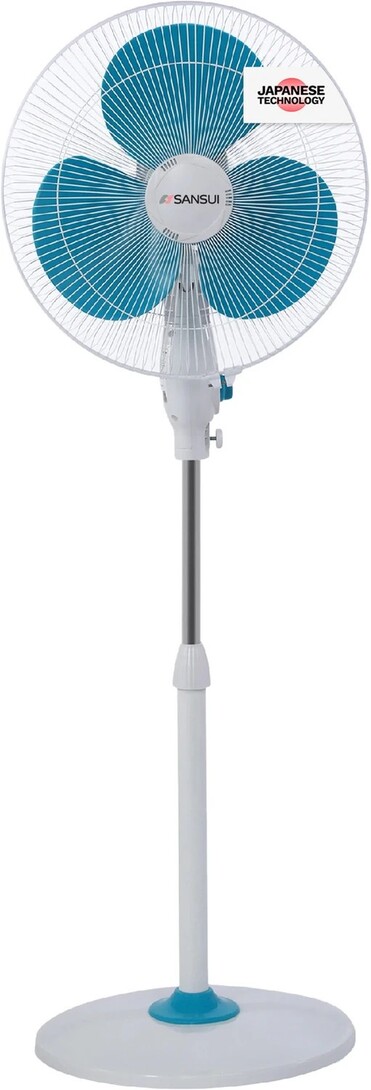 Sansui Chetak Speed with 1 Year Warranty 400 mm Pedestal Fan (Blue and White | Pack of 1)