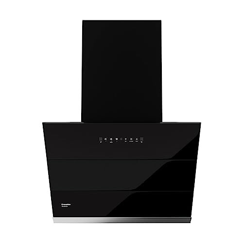 Crompton SensoSmart Inclined 60cm Filter less Auto Clean Wall Mounted Chimney Black 1290 CMH - CHD-SSI60FLE-MBL