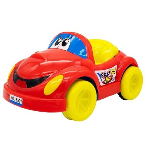 ToyBharat Push N Go Sam Car – Realistic, Safe & Colourful Toy for Kids 1–6 Years, Made in India