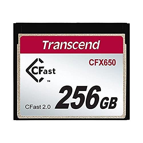 Transcend 256GB CFast 2.0 Memory Card CFX650, Read/Write speeds 