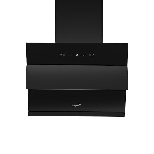 Livpure Zen 60 cm | Slant Shape Chimney | Dual Motor| 1350 m³/hr Suction Black