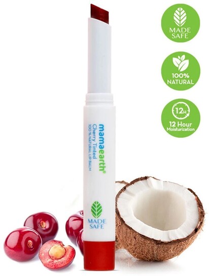 MamaEarth Cherry Tinted 100% Natural Lip Balm for Women with Cher...more