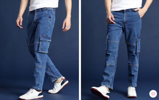 Mast & Harbour Men Light Fade Regular Fit Pocket Detail Jeans